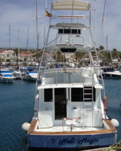 Nell Magic, a boat designed for big game fishing - La Gomera (Canary Islands)